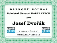 Dárkový poukaz: Členství KAPAP na pololetí (dospělí)