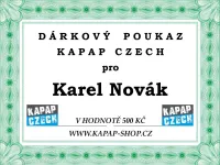 Dárkový poukaz: Nákup v KAPAP-SHOPU